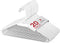 Sharpty Plastic Hangers Clothing Hangers Ideal for Everyday Standard Use (White, 20 Pack)