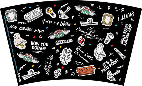 Tervis Friends-Collage Made in USA Double Walled Insulated Tumbler, 16 oz, Classic