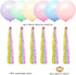 ArcHome 6PCS 36 Inch Pastel Balloons,Unicorn Balloons With Tissue Paper Tassel For Pastel Party Decorations/ Unicorn Birthday Decorations For Girls