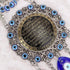 Blue Evil Eye, Turkish Blue Beads Amulet Delicate Blue Glass Ornament Home Protection Wall Hanging Decor Evil Eye Decor for Good Luck