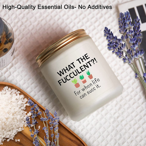Funny Gifts for Women, Men- Birthday Gifts for Best Friends, Her, Him, Girlfriend, Sister, Plant Lover- Unique Christmas Gifts & Valentines Day Gifts- Mother's Day Gifts Mom- Lavender Candles