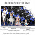 Mocsicka Blue and Birthday Backdrop for Women Silver High Heels and Blue Balloons Birthday Party Decoration for Girl Blue Rose Happy Birthday Party Banner Supplies (7x5ft (82x60 inch))