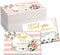 120 Mini Thank You for Your Order Business Cards Shopping Purchase Thanks Greeting Cards to Customer, Floral Design Appreciation Cards for Small Business Owners Sellers, 3.5 x 2 Inch