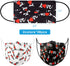60PCS Disposable Fashion Face Masks Love Heart Print Valentine's Day Stylish Gift Unisex 3-Ply Covering Individually Packed for Adult Man Women