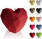Candellana Heart Shaped Candle, Sweet, Romantic, Fun, Modern, (3-inch Cherry red)