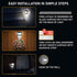 Motion Sensor Wireless Light 2 Sets Motion Activated Touchless Dimming Control Stick-Anywhere Closet Lights Stair Lights, Wall Lights for Hallway, Bathroom, Bedroom, Kitchen-AS SEEN ON TV