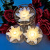 ARDUX LED Floating Flower Candles - Flameless Lily Tea Light Candles Wax Waterproof Candles Battery Powered for Wedding Party Centerpiece Pool Decoration