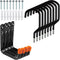 Etoolia 12 Pack Heavy Duty Garage Storage Utility Hooks - Bike Hooks for Garage Wall and Ceiling - Garage Hooks for Hanging Bicycle, Ladder, Hose, Cords, and Garden Tools (8X Screw-in + 4X J Hooks)