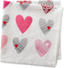 DII Valentine's Day Table Top Collection, Napkin Set, 20x20, Hearts Collage, 6 Piece