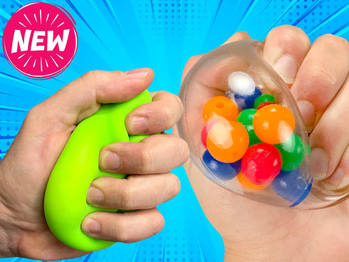 JA-RU Bop Ball & Soft Dough Stretchy Balls Stress Relief Toy (2 Packs) Soft Dough Stress Ball Pull and Stretch & Hand Ball Filled with Squishy Balls Anxiety Therapy Sensory Fidget Toy 401(1)-4786-(1)s