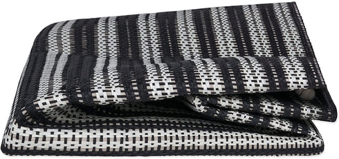 DII Oversize Woven Paper Storage Basket or Bin, Collapsible & Convenient Home Organization Solution for Office, Bedroom, Closet, Toys, & Laundry (Large - 17x12x12€?), Black & White Basketweave