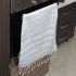 Clotho 4 Pack Turkish Hand Towel for Bathroom | Decorative Towel Set of 4 for Kitchen | 100% Cotton 18 x 40 Inches (Silver Gray)