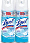 Lysol Disinfectant Spray, Sanitizing and Antibacterial Spray, For Disinfecting and Deodorizing, Crisp Linen, 2 Count, 12.5 fl oz each