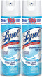 Lysol Disinfectant Spray, Sanitizing and Antibacterial Spray, For Disinfecting and Deodorizing, Crisp Linen, 2 Count, 19 fl oz each