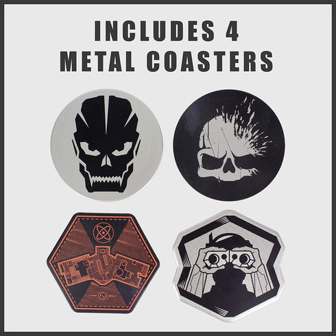 Paladone Call of Duty Premium Metal Drink Coasters Set of 4