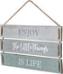 Barnyard Designs Enjoy The Little Things In Life Quote Wall Decor, Decorative Wood Plank Hanging Sign 17? x 10.25?