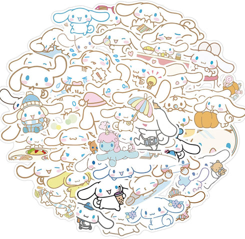 Cinnamoroll babyCinnamoroll Stickers| 50 Pcak | Vinyl Waterproof Stickers for Laptop,Bumper,Water Bottles,Computer,Phone,Hard hat,Car Stickers and Decals (Cinnamoroll)