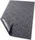 LuxStep Door Mat Large 24x36 Inch Indoor Outdoor Doormat, Non-Slip Low-Profile Design Floor Mat, Durable Trap Dirt and Dust Front Door Welcome Mat for Entryway,Patio,Garage,High Traffic Areas, Grey