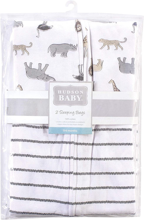 Hudson Baby Unisex Baby Cotton Sleeveless Wearable Sleeping Bag