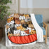 Bedbay Cat Plush Blankets Cats Blanket Throw Cartoon Animal Cats Kitten Sherpa Fleece Blanket Animal Pet Themed Soft Cozy Plush Bed Blanket (Cartoon, Twin(60"x80"))