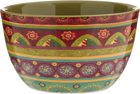 Certified International Tunisian Sunset Ice Cream Bowls (Set of 4), 5.25", Multicolor