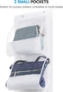 Over The Door Purse Organizer & Storage (2Pack) Handbag Organizer with 6 Easy Access Deep Pockets - Durable Metal Hooks, Handbag Organizer with Clear Pockets -Ideal for Scarf, Umbrella/Accessories Etc