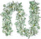TOPHOUSE 6.5ft Artificial Lambs Ear Eucalyptus Garland 2 Pack Eucalyptus Greenery Garland for Wedding Centerpiece Mantle Table Party Home Farmhouse Decor