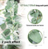 TOPHOUSE 6.5ft Artificial Lambs Ear Eucalyptus Garland 2 Pack Eucalyptus Greenery Garland for Wedding Centerpiece Mantle Table Party Home Farmhouse Decor