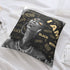 Inspirational Quotes Afro Black Art Pillow Covers Cases African American Pillows Decorative Throw Pillows Blcak and Gold Pillow Cases 18x18 in