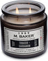 Colonial Candle Tobacco & Cardamom Scented Jar Candle, M. Baker Collection, 2 Wick, Grey, 14 oz - Up to 60 Hours Burn