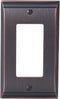 Amerock | Wall Plate | Oil Rubbed Bronze | 1 Rocker Switch Plate Cover | Candler | 1 Pack | Decora Wall Plate | Light Switch Cover