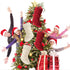 VIBILIA Christmas Stockings, 4 Pack Large Size Christmas Stocking 18 Inches Cable Knitted Stocking Gifts & Decorations for Family Holiday Xmas Party Decor, Ivory White and Burgundy
