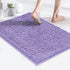 MAYSHINE Soft Plush Microfiber Bathroom Rug, Absorbent Machine Washable Chenille Bath Mat | Non-Slip Quick Dry Shag Carpet, Great for Bath, Shower, Bedroom, or Door Mat (Lavender, 17x24)