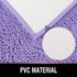 MAYSHINE Soft Plush Microfiber Bathroom Rug, Absorbent Machine Washable Chenille Bath Mat | Non-Slip Quick Dry Shag Carpet, Great for Bath, Shower, Bedroom, or Door Mat (Lavender, 17x24)