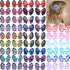 JOYOYO 48Pcs Mini Butterfly Hair Clips 2.5" Grosgrain Ribbon Hair Bows Alligator Clips for Baby Girls Toddler and Kids