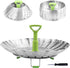 Steamer Basket Stainless Steel Vegetable Steamer Basket Folding Steamer Insert for Veggie Fish Seafood Cooking, Expandable to Fit Various Size Pot (7.1" to 11")