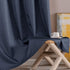 JINCHAN Blackout Curtain for Bedroom 84 Inches Length Indigo Black Out Window Curtains Living Room Thermal Insulated Dining Room Darkening Outlet Grommets Drapes Sold Individually One Panel