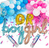 Nappy Times Baby Gender Reveal Party Supplies 2x Pink OR 2x Blue Fillable Gender Reveal Confetti Cannon | Easy to Set Up Gender Reveal Decorations with Pink and Blue Gender Reveal Balloons
