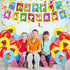 Galoulo Number Birthday Party Supplies For Blocks ,Number Birthday Party Decorations For Blocks Included Cake Toppers, CupCake Toppers, Balloon, Banner, Number Theme block Party Favor Pack Set