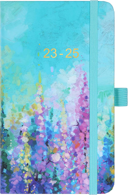 2023-2025 Pocket Planner/Calendar - Monthly Pocket Planner/Calendar with 63 Notes Pages, January 2023 - December 2025, 3.8" x 6.3", 3 Year Monthly Planner with Inner Pocket and Pen Hold - Painting Oil