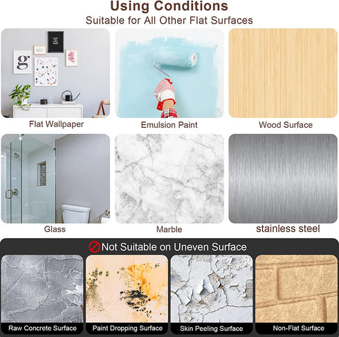 30 Pieces Flexible Mirror Sheets Self Adhesive Non Glass Mirror Tiles Mirror Stickers for Home Wall Decor (6 x 9 Inch)