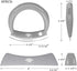 A True Mezzaluna Chopper, 5.5" Rust-Resistant Stainless Steel, Pizza Cutter, Salad Cutter, Food Chopper, Rocker Knife with a Sharp Mincing Blade, Crescent-Moon Shaped Safety Handle, Dishwasher Safe