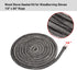 Stanbroil Graphite Impregnated Fiberglass Rope Seal and High Temperature Cement Gasket Kit Replacement for Wood Stoves - 1/4" x 84"