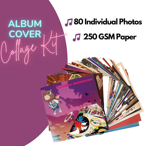 80 Pcs Print Album Covers | Unique Square Printed Photos 4x4 inch | Album Cover Posters Collage Kit | Music Posters for Room Aesthetic | Aesthetic Poster | Poster Pack | Album Cover Art Posters