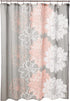 Madison Park Lola 100% Cotton Shower Curtain, Casual Large Floral Design, Modern Bathroom Decor, Machine Washable, Fabric Privacy Screen 72x72", Blush