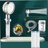 PXLYWLTZL Turbo Propeller Driven Shower Head?High-pressure shower head with 2 filter,1 Hose,1 holder and Adjustable switch?Handheld Turbocharged turbo fan shower head 360 Degrees Rotating