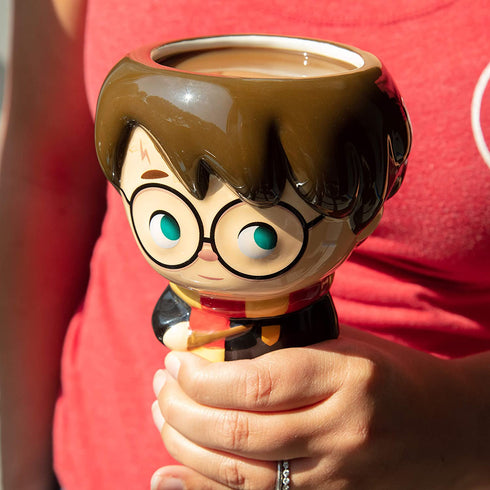 Harry Potter Coffee Mug, 16 Oz - Harry Figural Kawaii Goblet Cup Design - Ceramic, No Handle - Cupful of Cute by Jerrod Maruyama