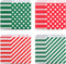 Kolewo4ever 100 pieces Christmas Treat Bags Christmas Goodies Bags, Kraft Holiday Gift Bags Red Green Candy Buffet Paper Bags Xmas Holiday Party Favor Goody Bags
