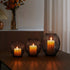 OLEEK Black Candle Holder - Metal Candle Holder centerpiece - Dinning table decorative centerpiece- Decorative Pillar Candle Holders - Table Candles Holders Decor - Iron Candle Stand - Candles Lantern