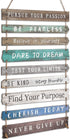 FairySandy Rustic Wall Hanging Plaque Sign Inspirational Wall Art for Your Home Motivational Wooden Decor Inspirational Positive Wall Plaque with Saying Quotes for Home Office Living Room (Green)